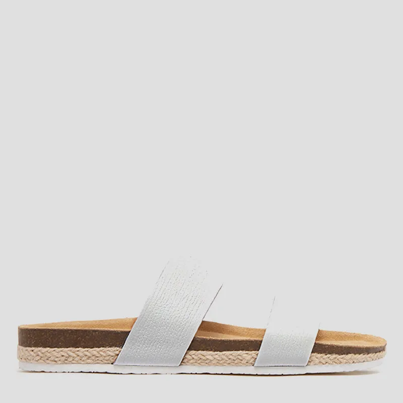 MARIA III - WHITE GRAIN LEATHER