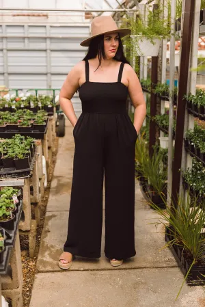 Maura Sleeveless Black Jumpsuit