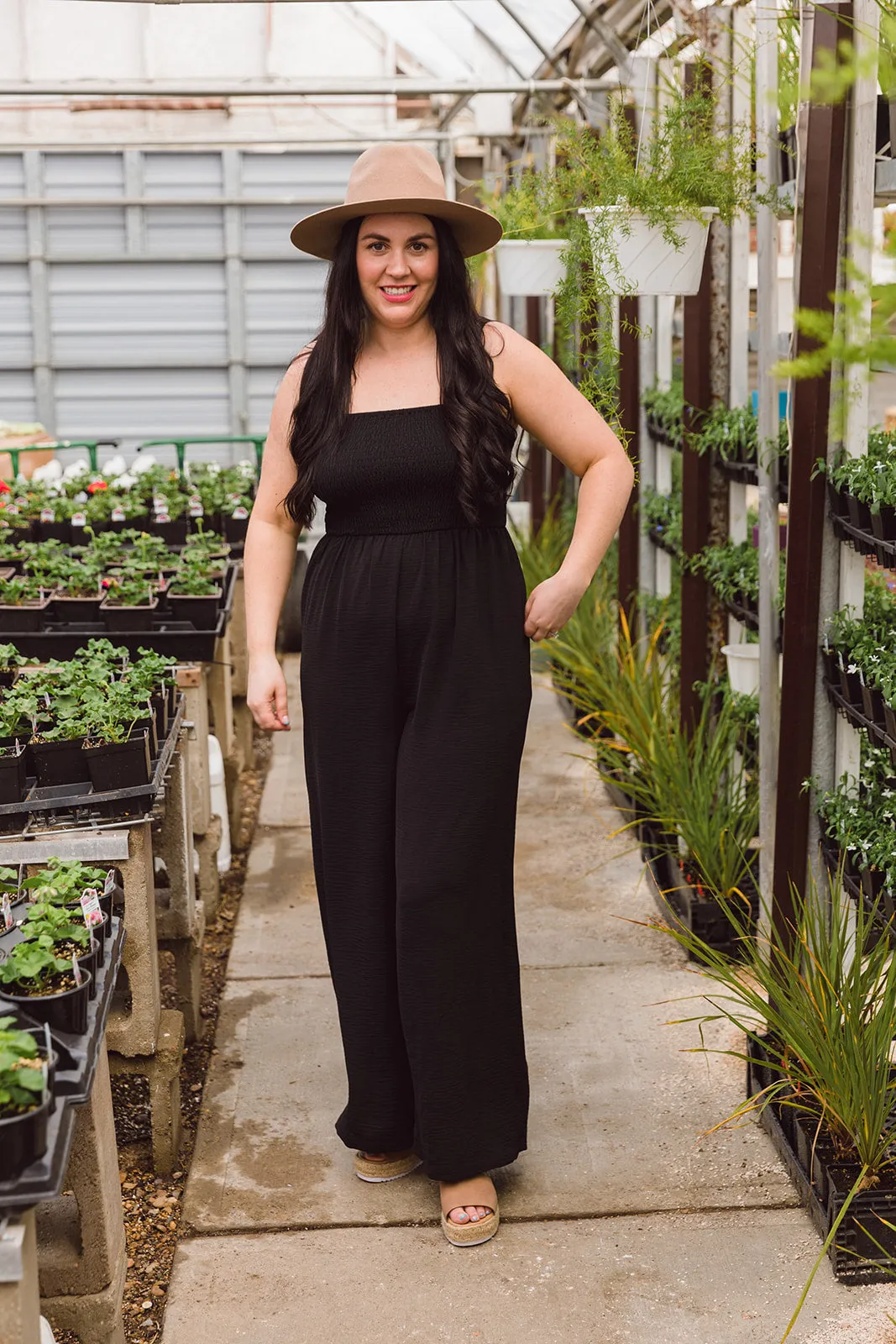 Maura Sleeveless Black Jumpsuit