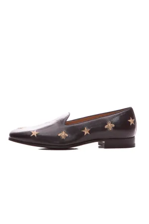 Men's Embroidered Loafers - Size US 7