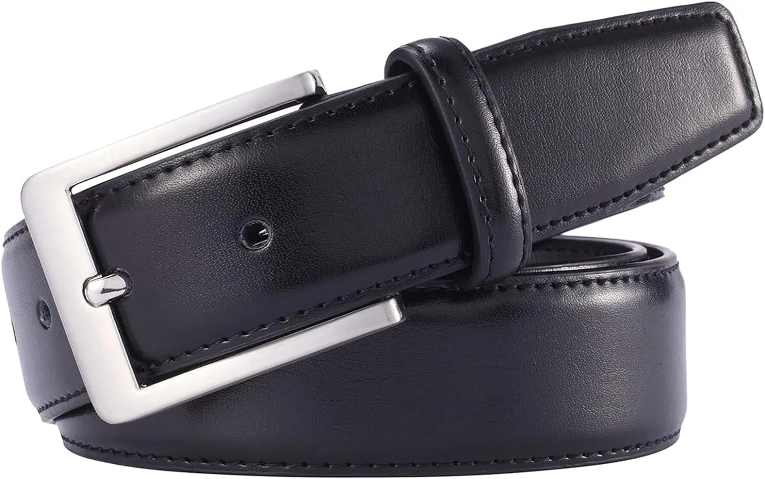 Men's Jeans Leather Belt, Business Belt with pin buckle for Men