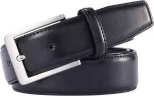 Men's Jeans Leather Belt, Business Belt with pin buckle for Men