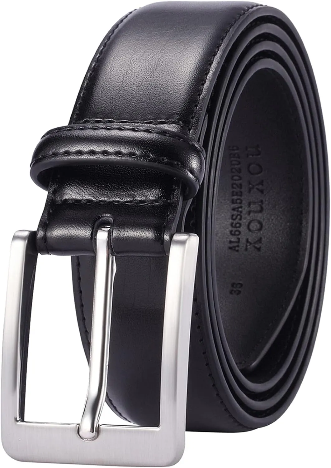 Men's Jeans Leather Belt, Business Belt with pin buckle for Men