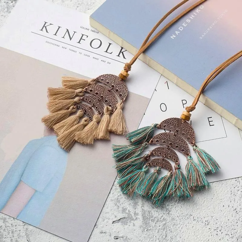 Mermaid Tail Tassel Choker Necklace