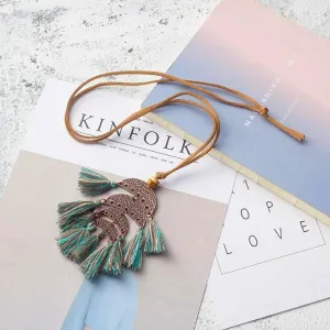 Mermaid Tail Tassel Choker Necklace