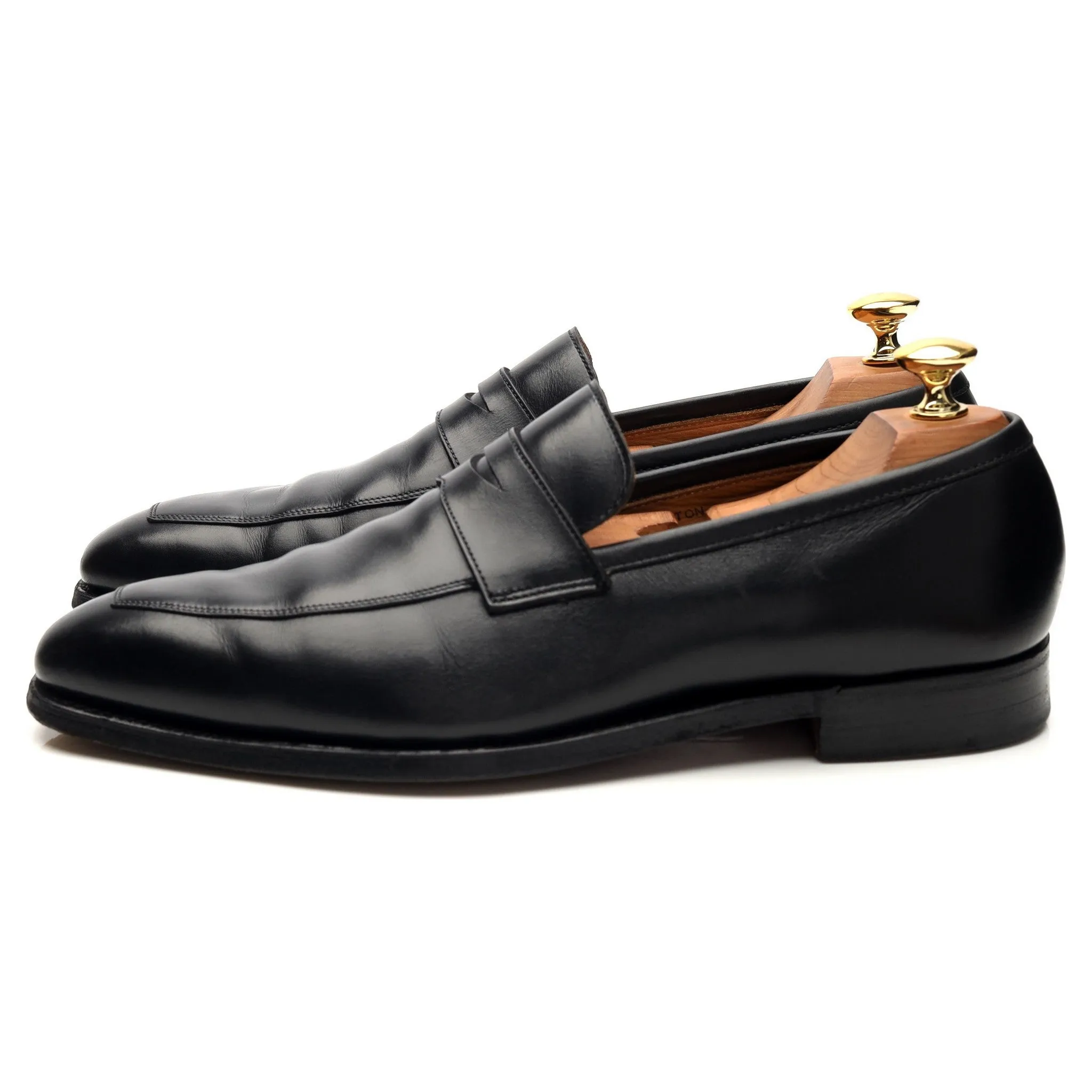 'Merton' Black Leather Loafers UK 6.5 E
