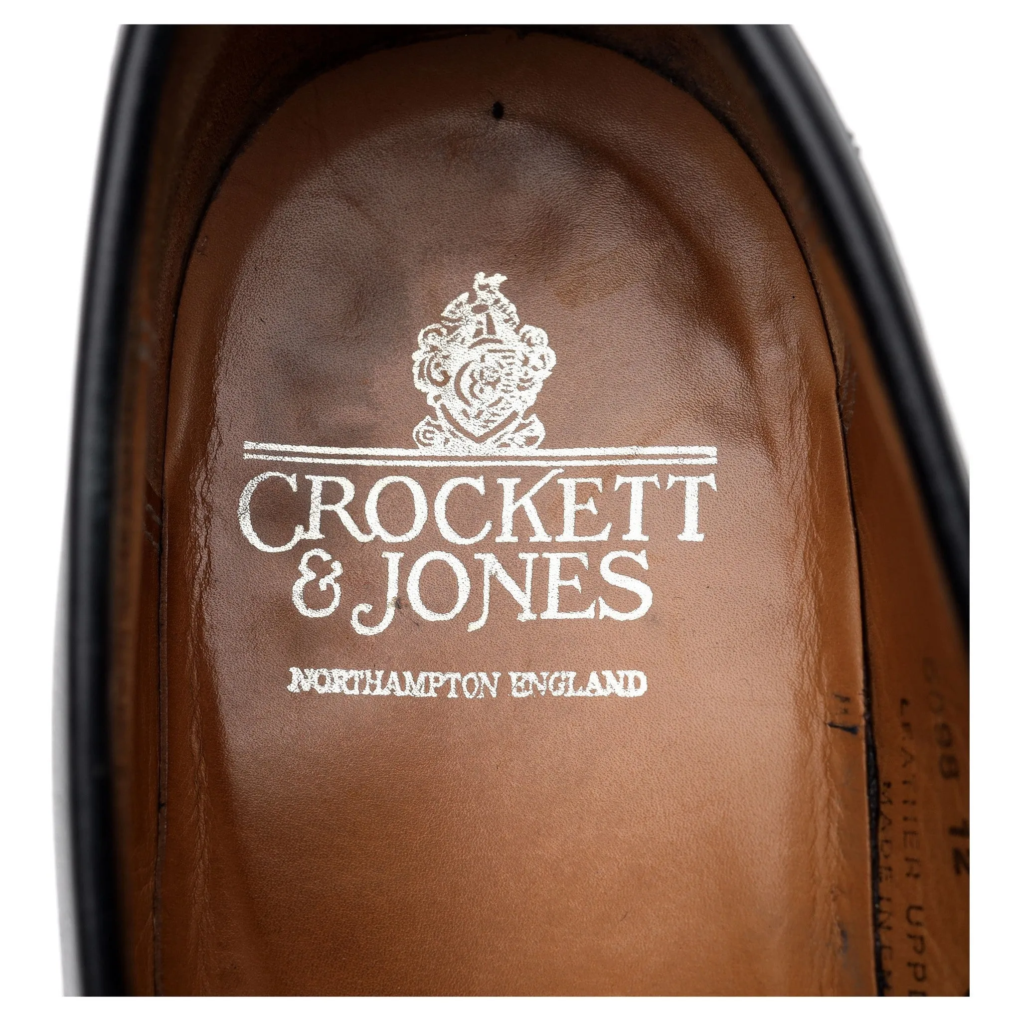 'Merton' Black Leather Loafers UK 6.5 E