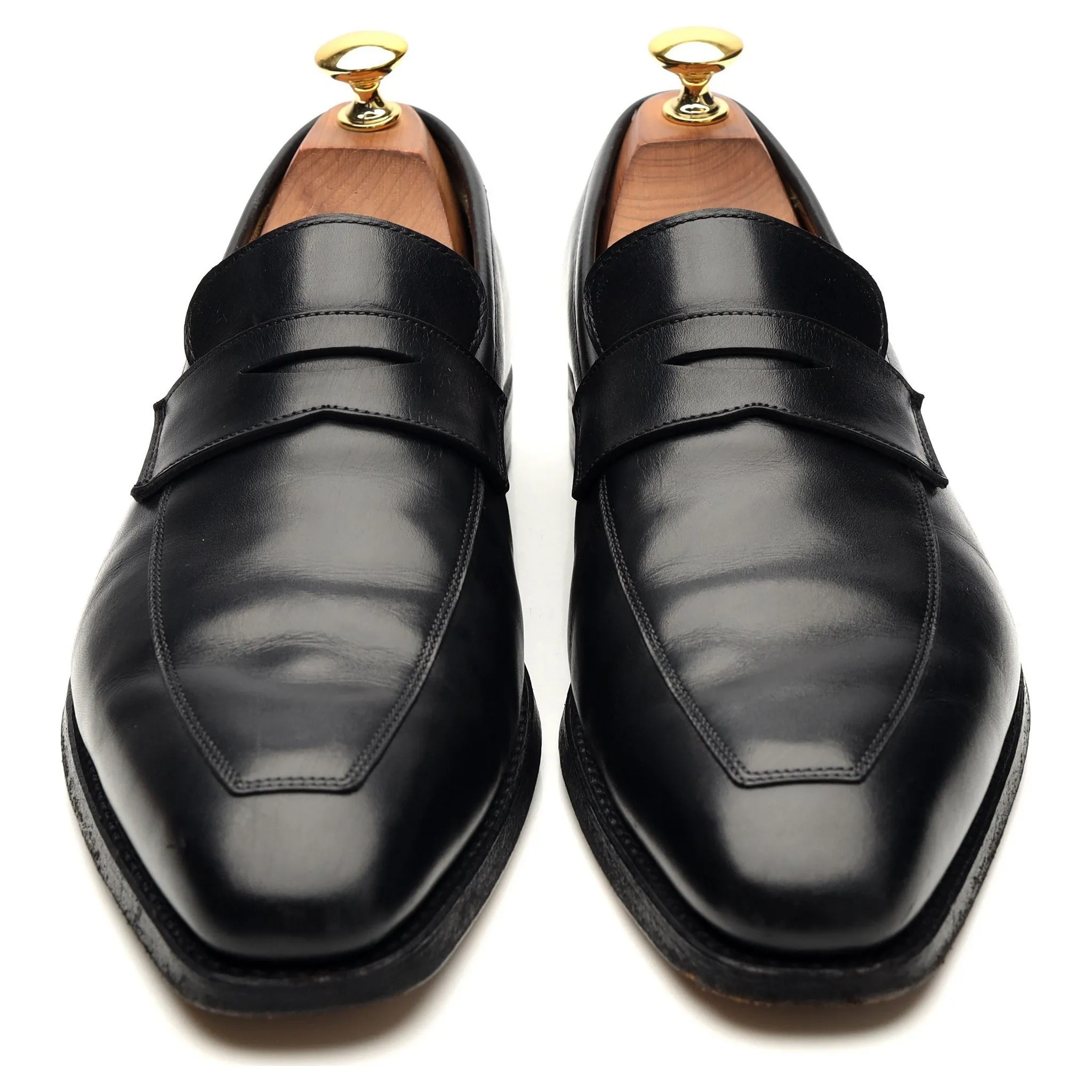 'Merton' Black Leather Loafers UK 6.5 E