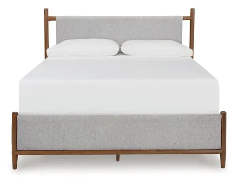 Mid-Century Modern Bed in Chestnut - King/California King