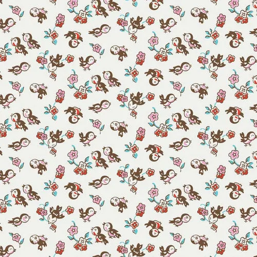 Milk, Sugar & Flower Milk Magpie in Cream by Riley Blake Designs