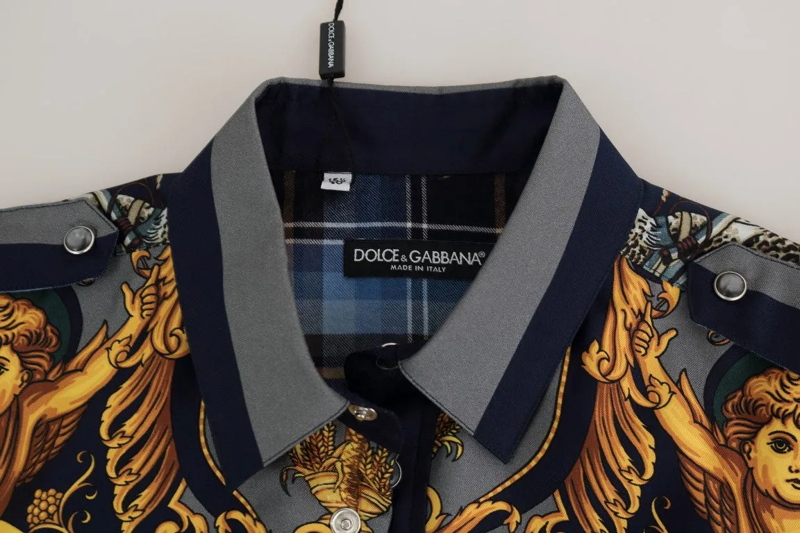 Multicolor Cotton Knight Slim Fit Shirt