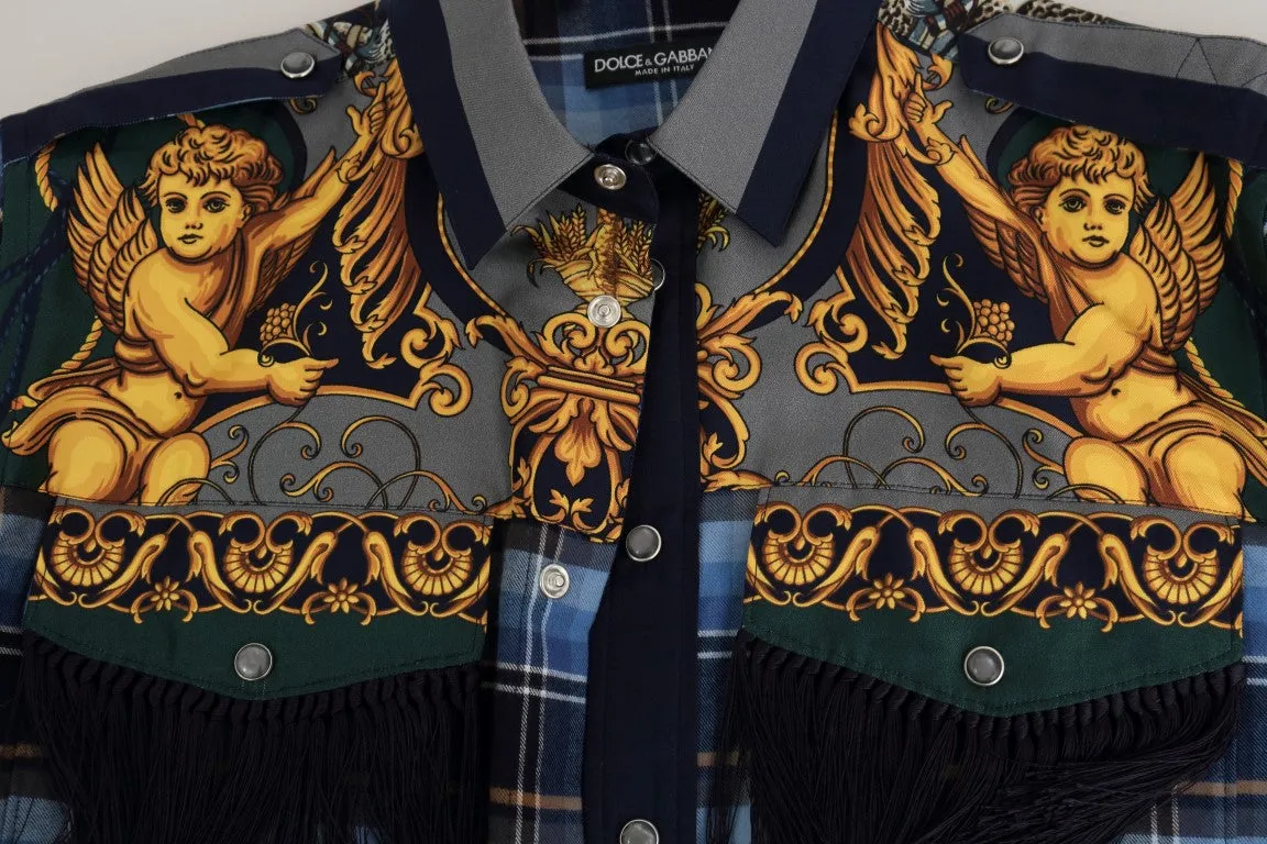 Multicolor Cotton Knight Slim Fit Shirt