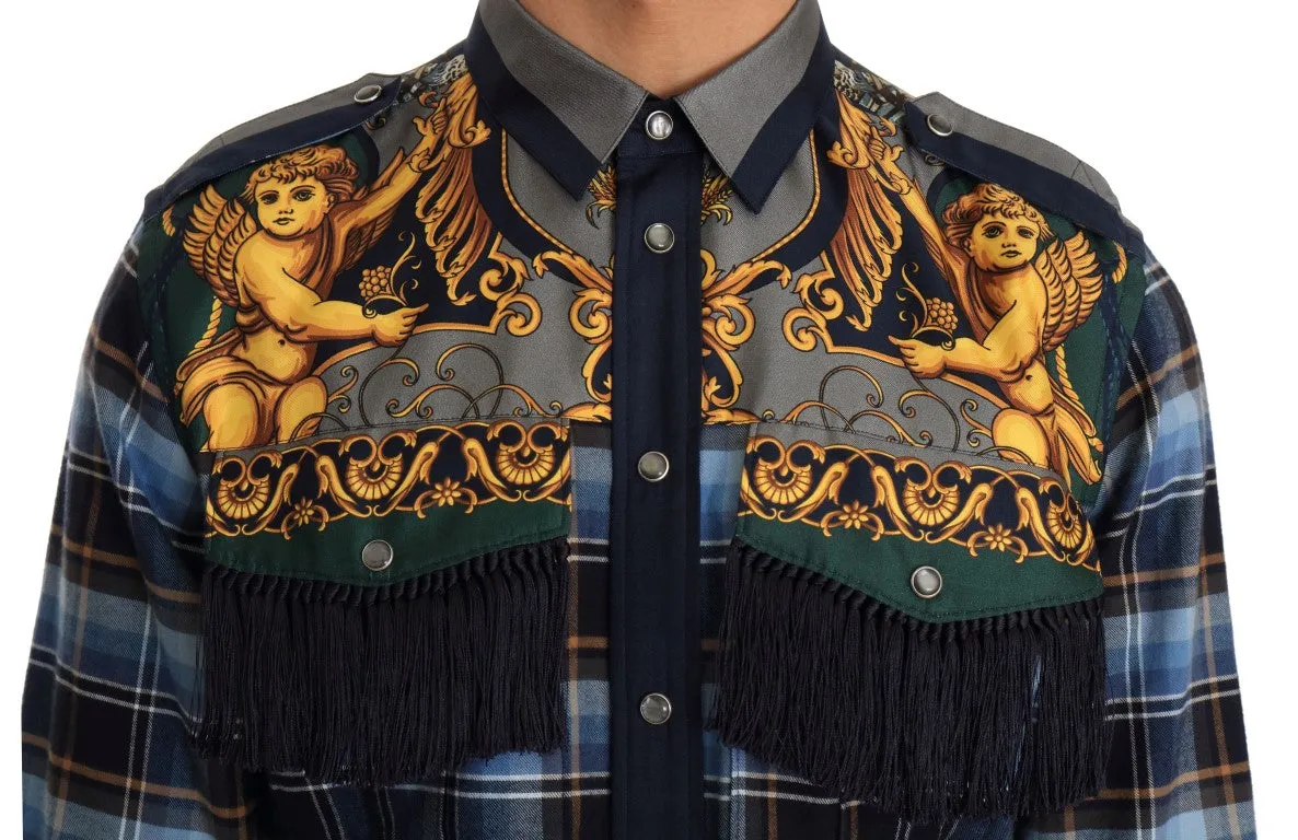 Multicolor Cotton Knight Slim Fit Shirt