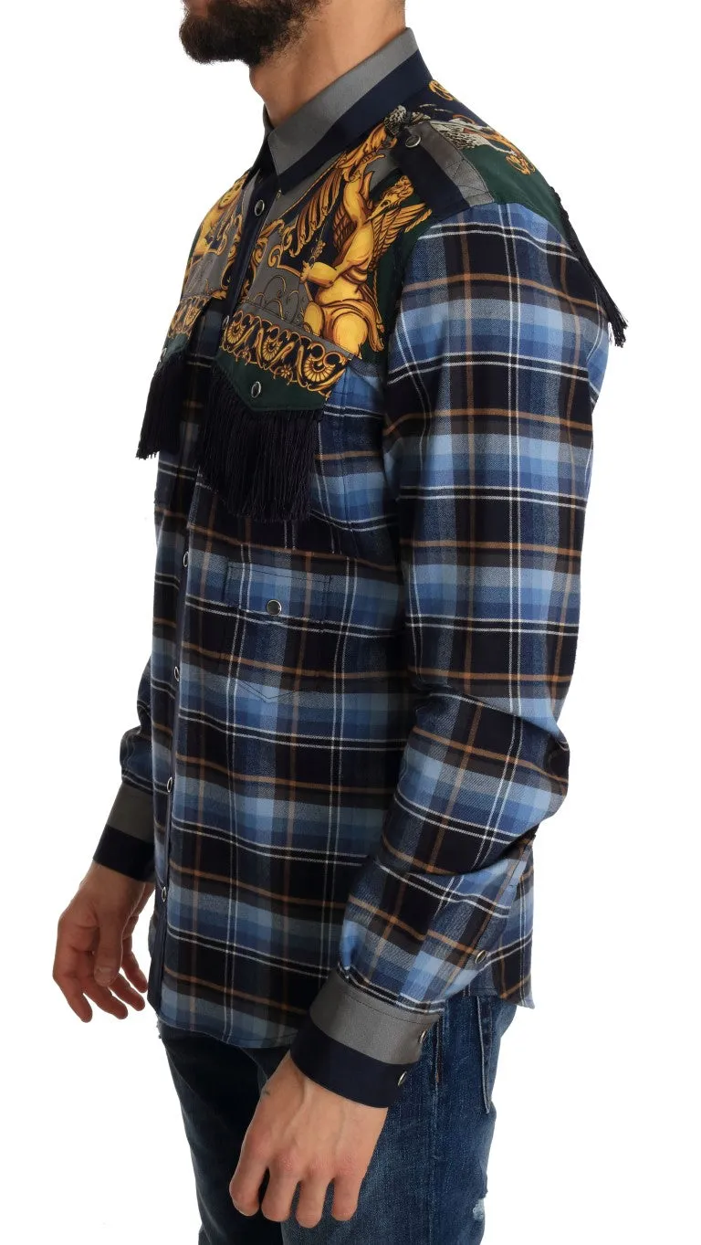 Multicolor Cotton Knight Slim Fit Shirt