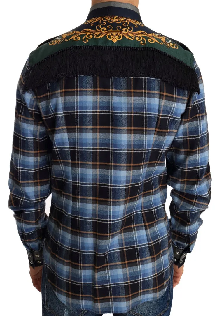 Multicolor Cotton Knight Slim Fit Shirt
