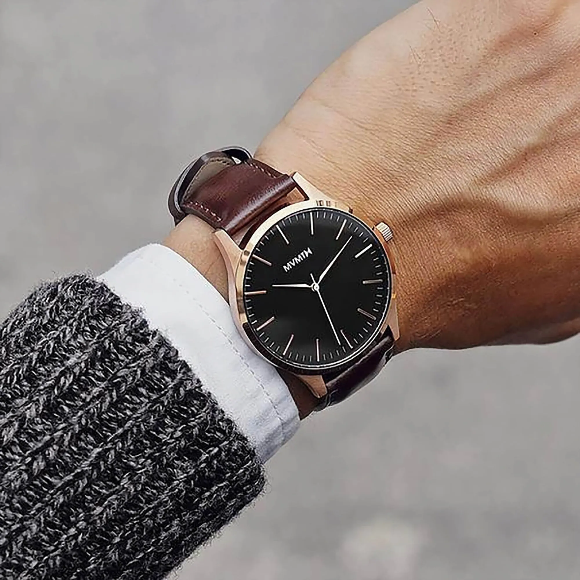 MVMT 40 Series Brown Leather Men's watch
