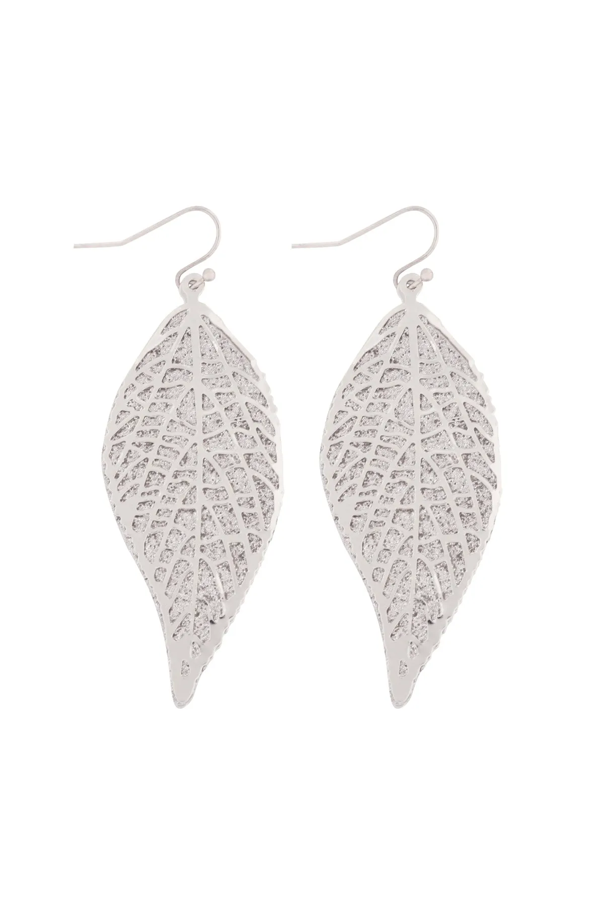 MYE1388 - CAST LEAF DROP EARRINGS