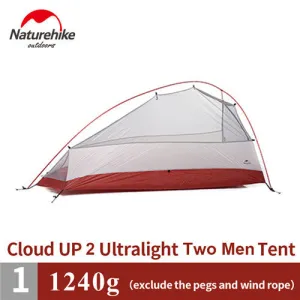 Naturehike Tent  Silicone Fabric Ultralight With Mat