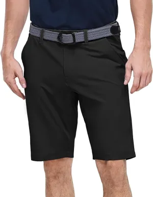 NEW Outdoor Ventures Men's Golf Shorts 11" Inseam Classic-Fit Flat Front Stretch Casual Shorts with Pockets Summer Hiking Travel, Black, Sz 40 Men's