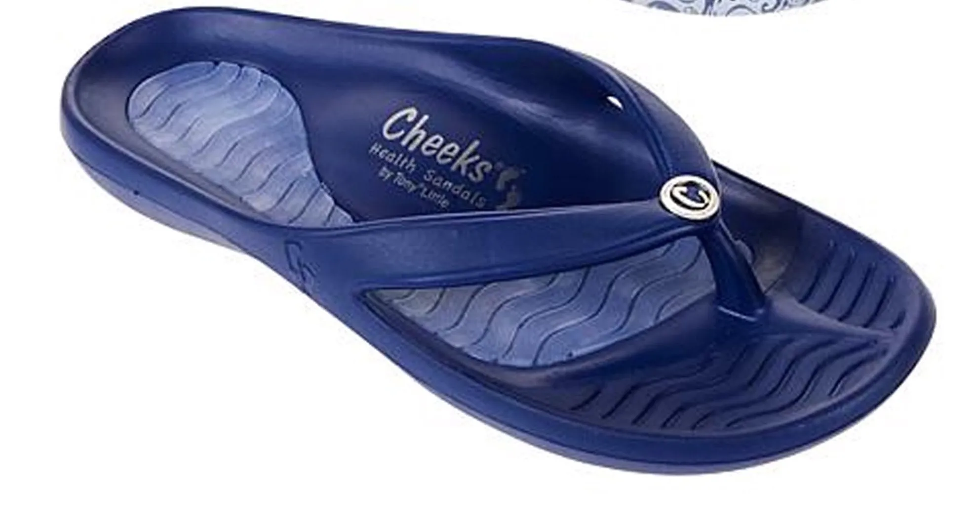 NEW Women’s Tony Little Cheeks Healthy Lifestyle Sandal Gel Footbed black sz 6