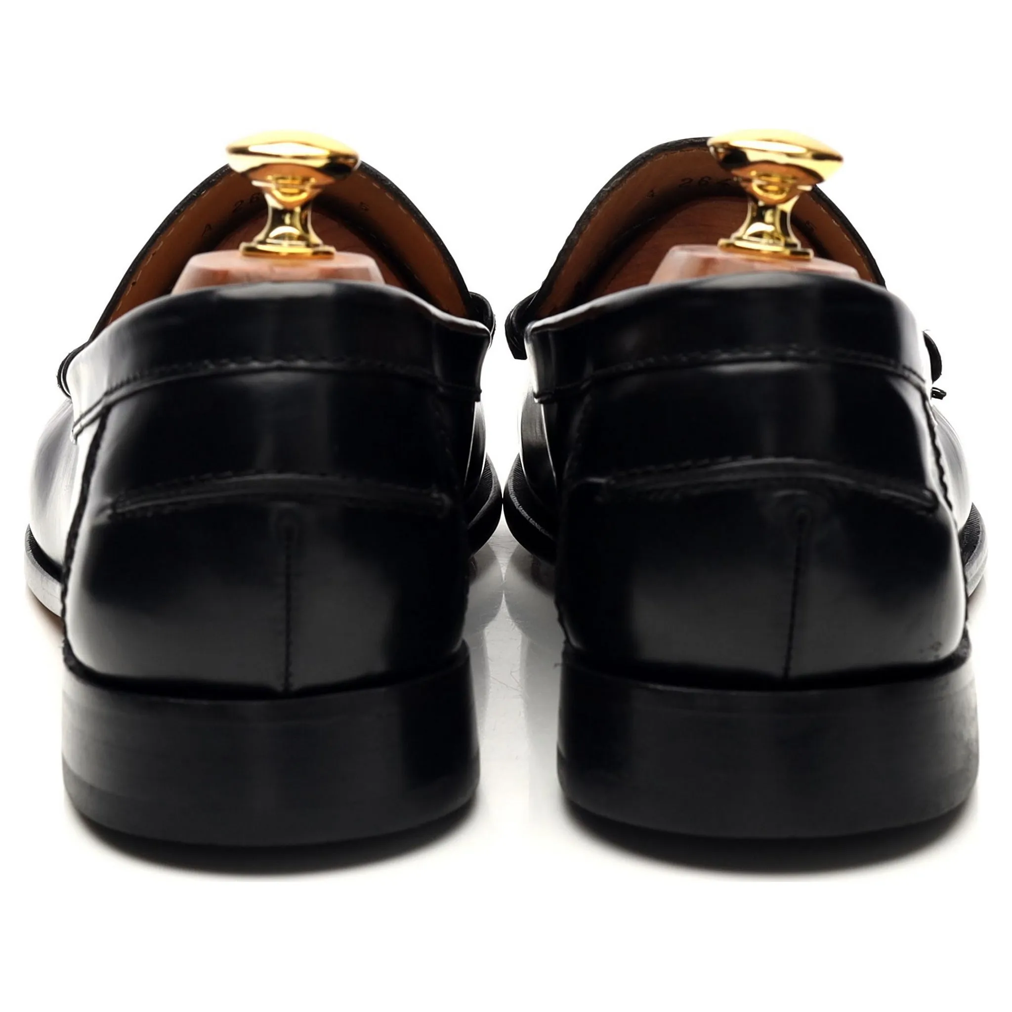 'Newington' Black Leather Loafers UK 9 F