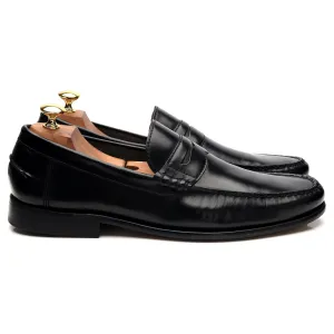 'Newington' Black Leather Loafers UK 9 F
