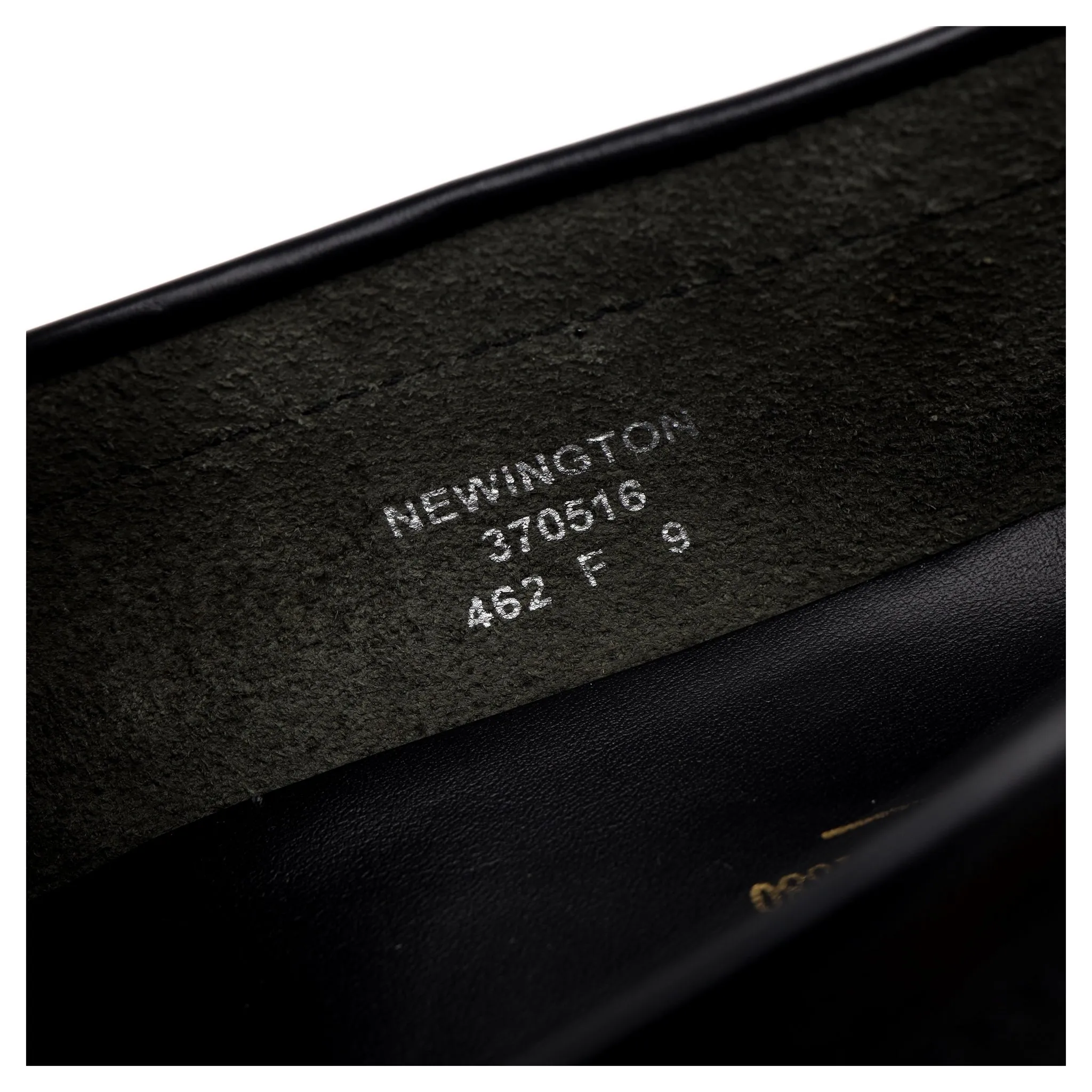 'Newington' Black Leather Loafers UK 9 F
