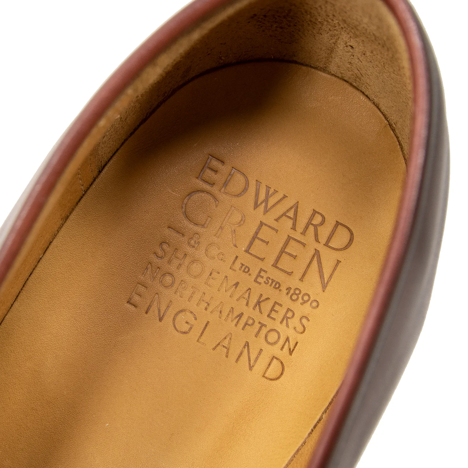 NIB $1390 Edward Green Piccadilly E184 Burgundy Antique Penny Loafers 10.5US