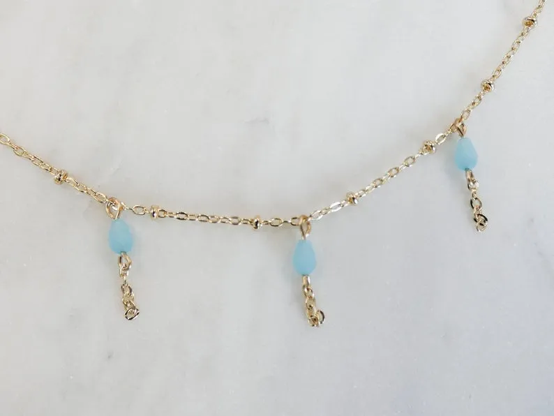 Nicolette Beaded Tassel Necklace