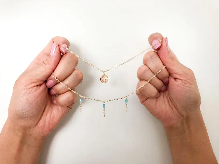 Nicolette Beaded Tassel Necklace