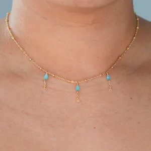 Nicolette Beaded Tassel Necklace