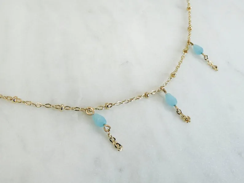 Nicolette Beaded Tassel Necklace