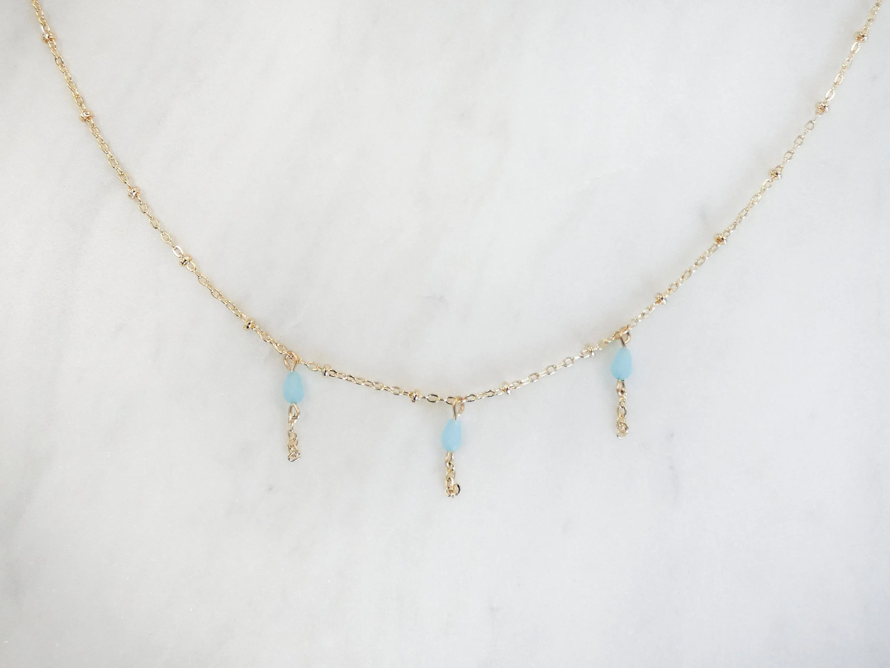 Nicolette Beaded Tassel Necklace