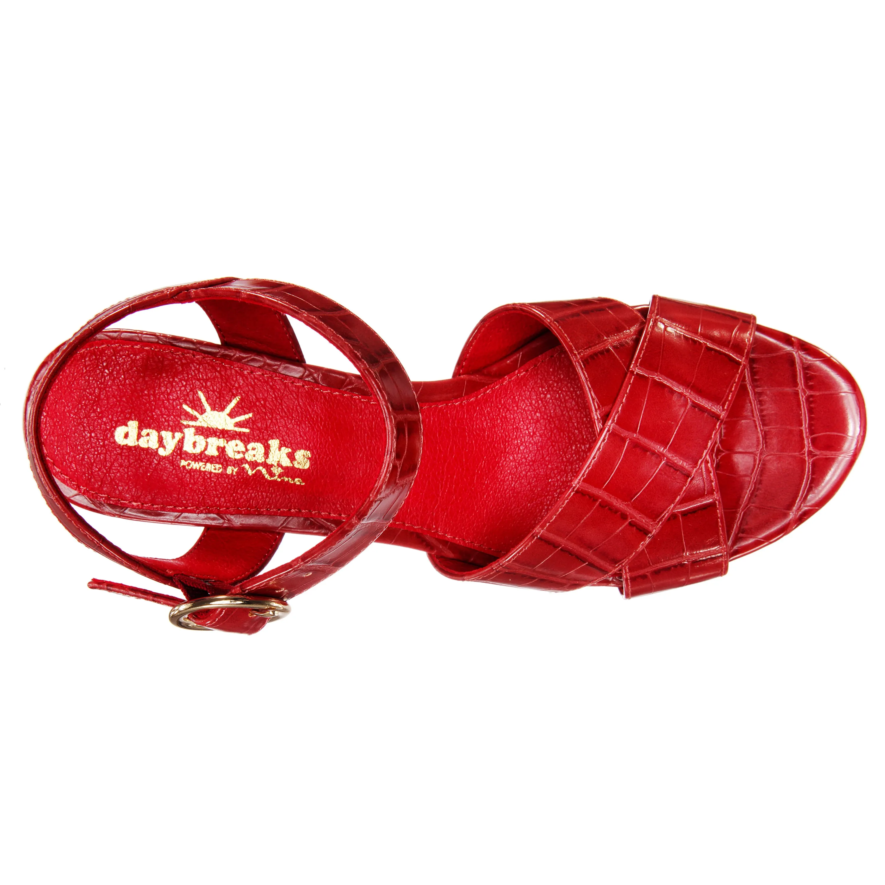 NOTE-REAL RED MOCO CROCO
