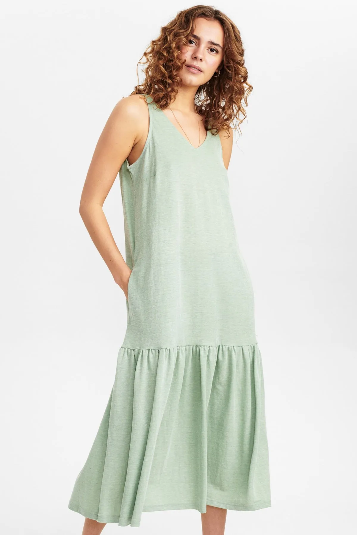 Numph Domino Dress in Sea Foam