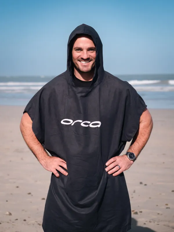 ORCA PONCHO TOWEL BLACK