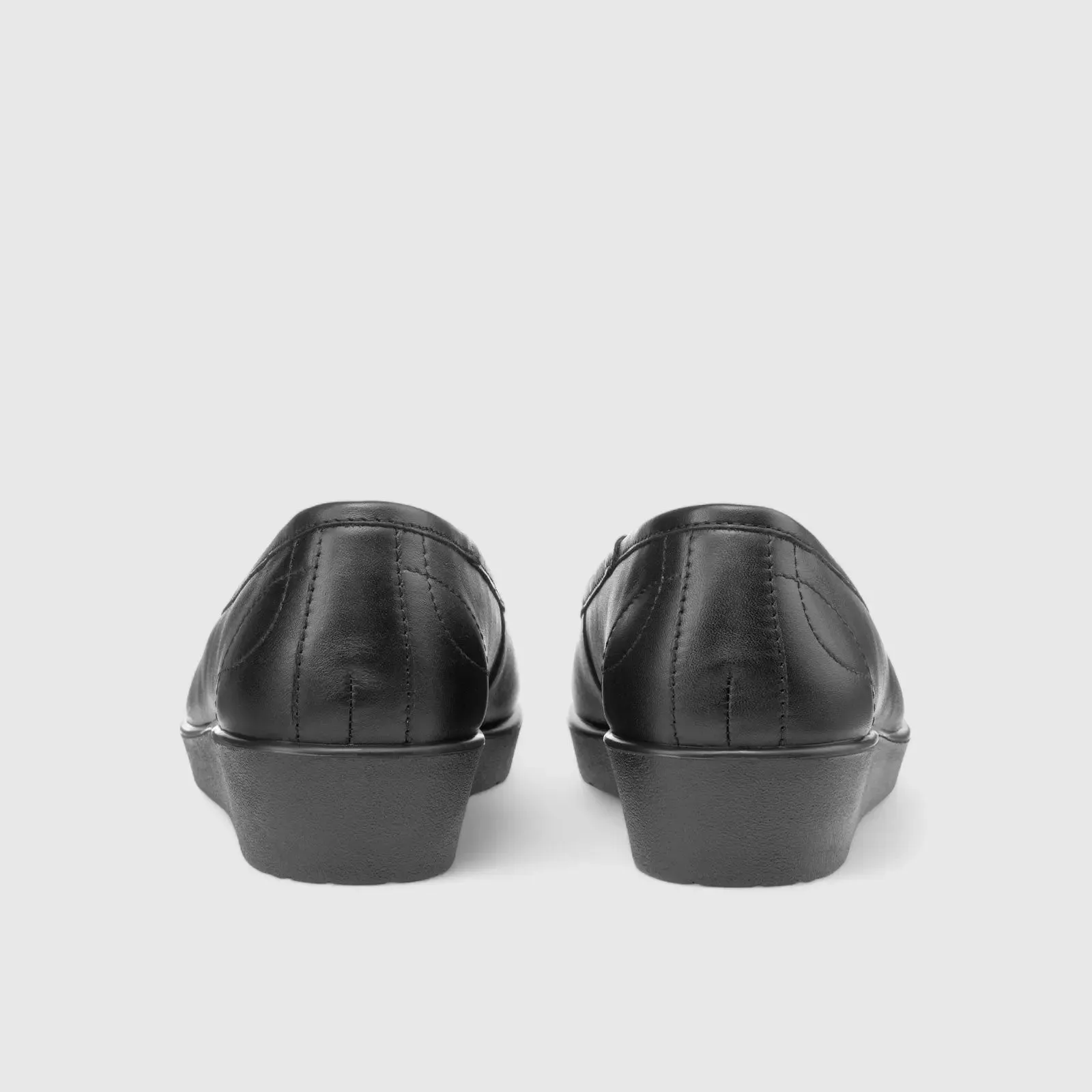 Paloma Comfort Leather Wedge Black