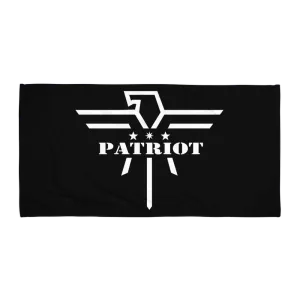Patriot Eagle Logo White Towel