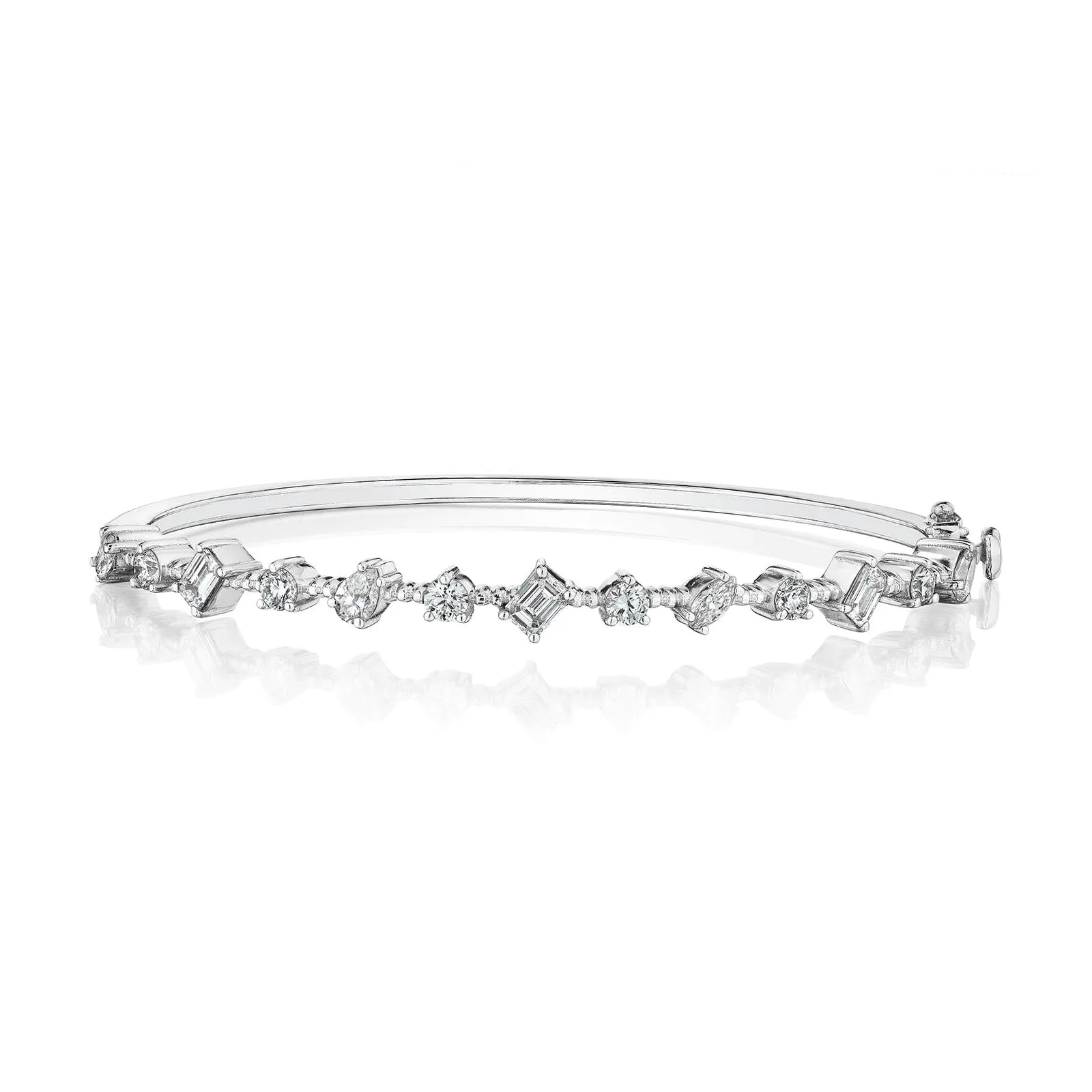 Penny Preville Mixed Shape Diamond Bangle Bracelet