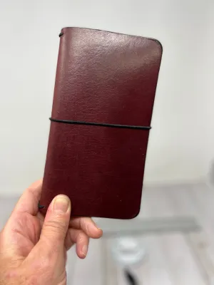 Personal LeatherTraveler’s Notebook, Redwood Harness,  7” x 8" (open flat) Inserts NOT included.