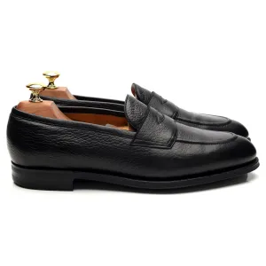 'Piccadilly' Black Grain Leather Loafers UK 8 E