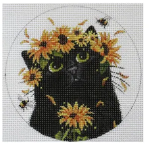 PLD-VM-1718 Summer Cat with Flowers