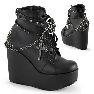 POISON-101  Black Vegan Leather
