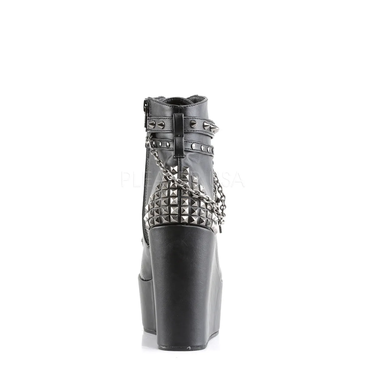 POISON-101  Black Vegan Leather