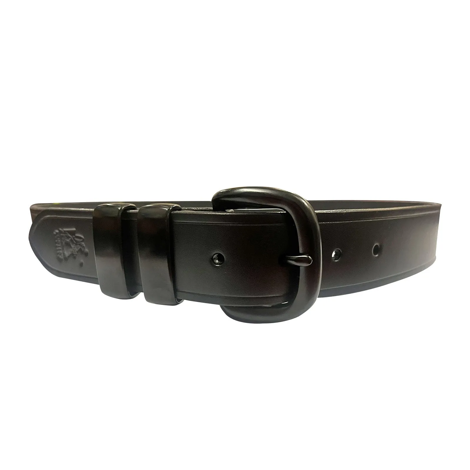 Porter 1.5 Italian Black Leather Belt with Black Buckle