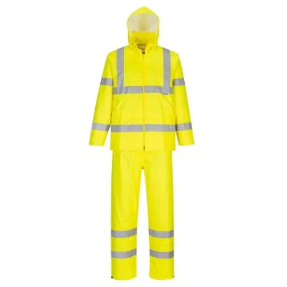 Portwest Hi Vis Packaway Rainsuit- GORT Rail Waterproof H448