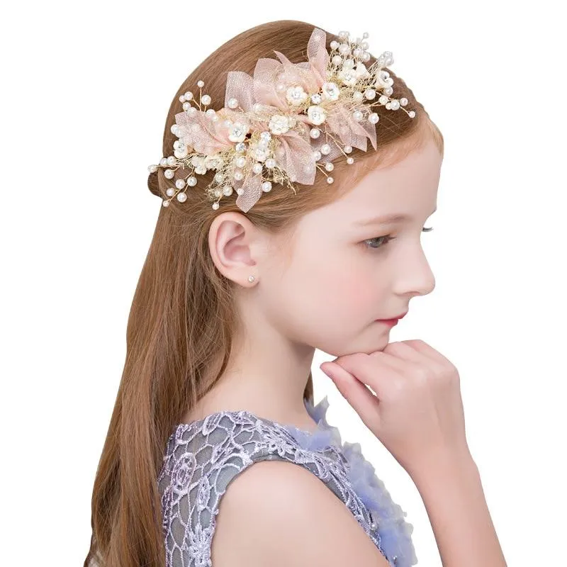 Princess Tiara Flower Girl Headwear Clip