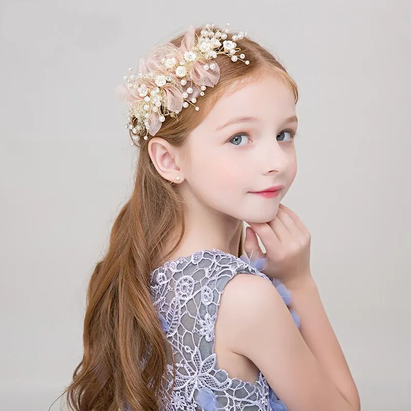 Princess Tiara Flower Girl Headwear Clip