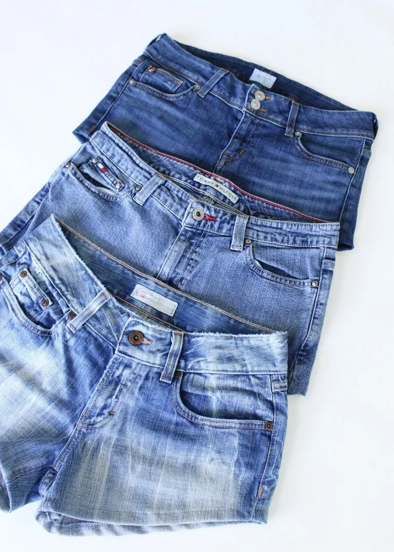 RCYCLD Y2K Denim Hot Shorts