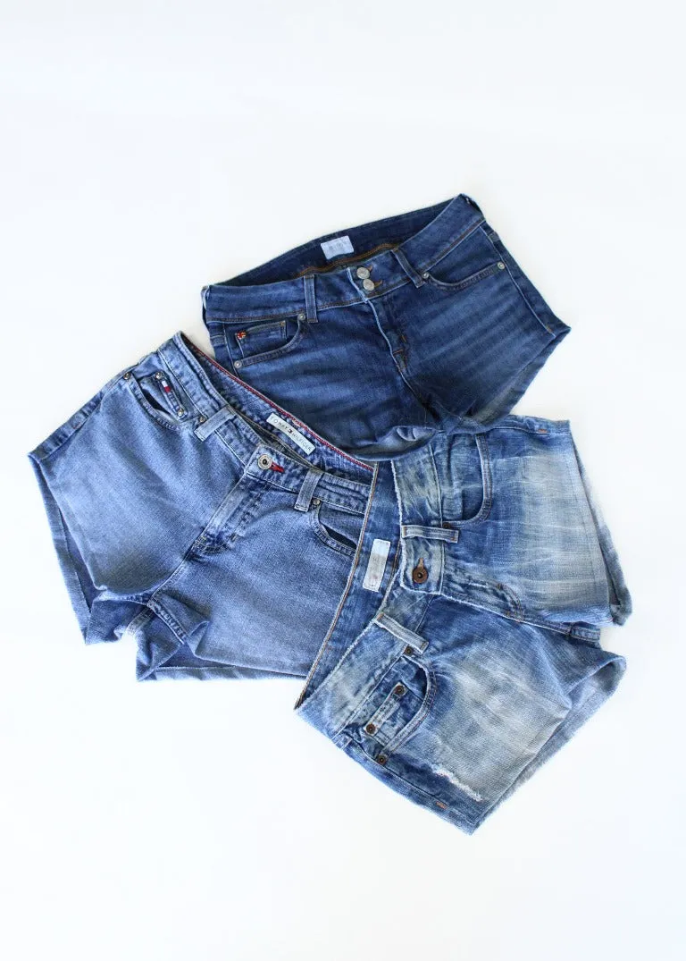 RCYCLD Y2K Denim Hot Shorts